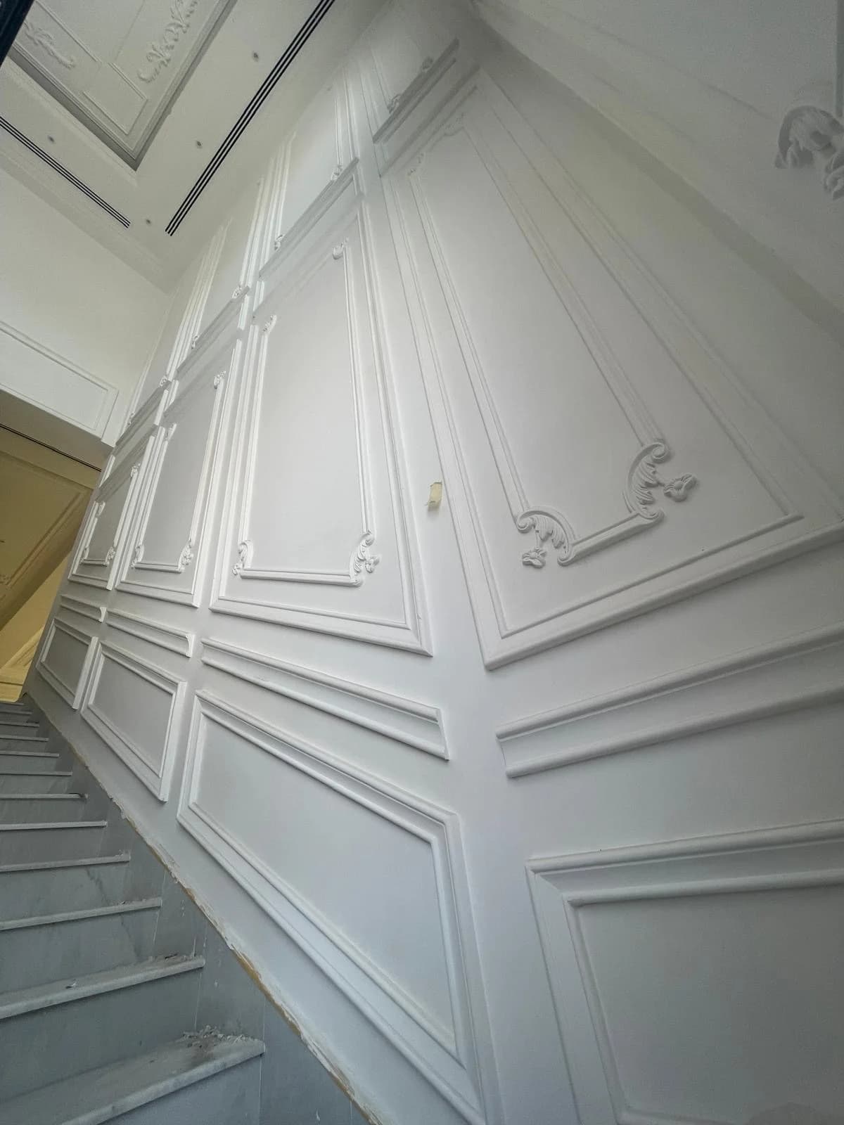 Al Markhiya Villa interior design project - Gypsum Board Works, Painting Works